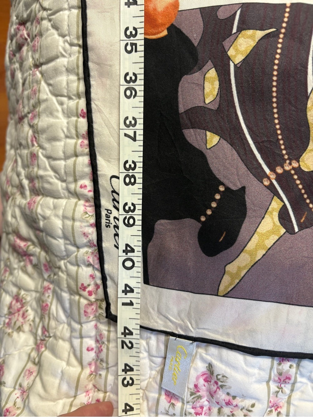 Cartier Paris Vintage Panther Bracelet Scarf 100% Silk Made in Italy - Picture 16 of 16